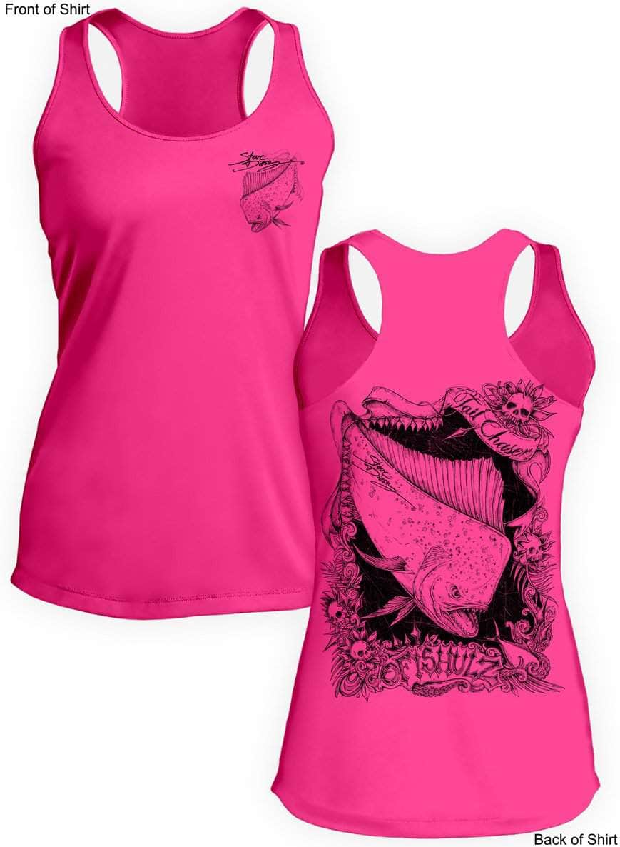 Tail Chaser- Ladies Racerback Tank-100% Polyester